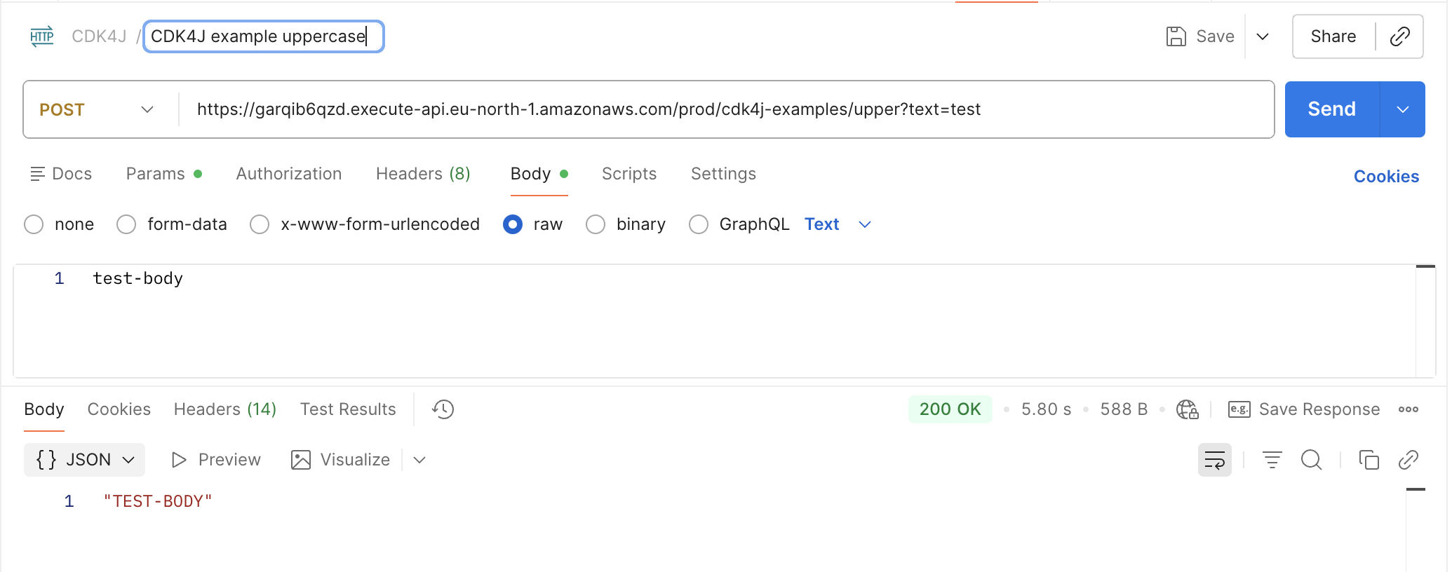API endpoint test postman