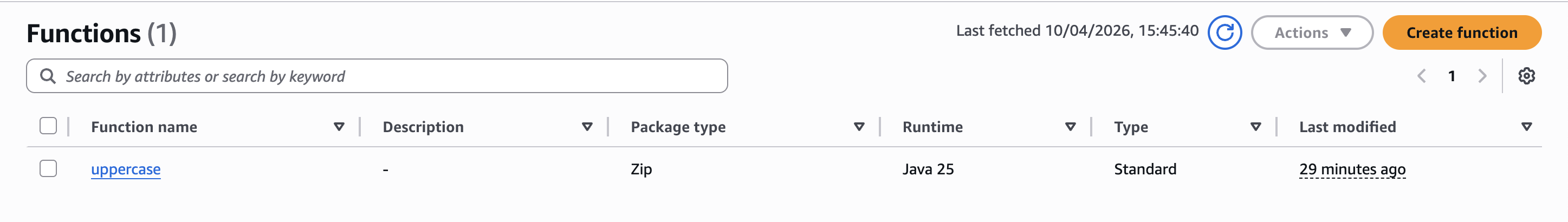 Function console